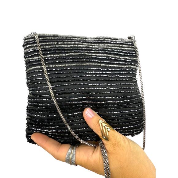 Vintage LE REGALE handmade beaded mini pouch bag - Picture 4 of 4